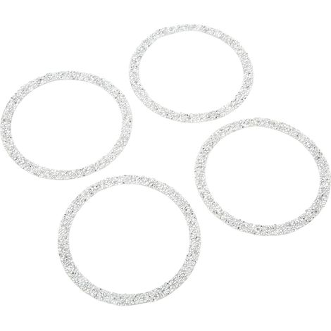 Lot de 4 caches-haut-parleurs de voiture à strass, anneaux réfléchissants pour portières, accessoires intérieurs (1/5)