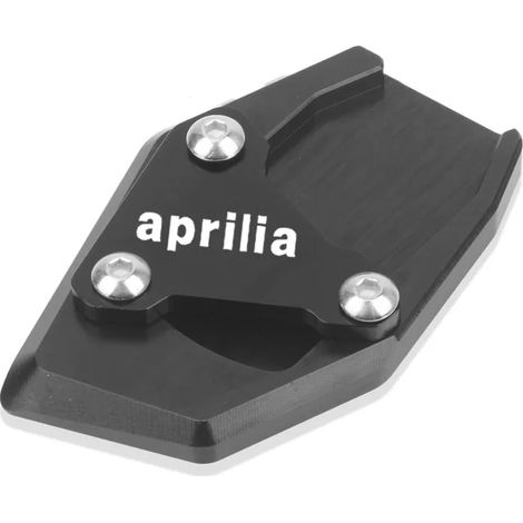(Noir - Aprilia) Compatible avec Aprilia RS660 RS 660 Tuono 660 (2020-2023) - Béquille latérale CNC - Extension de béquille - Plaque de support - Maxpower (1/4)
