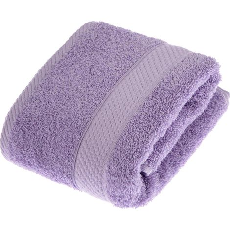 HOMESCAPES Turkish Cotton Lilac Hand Towel