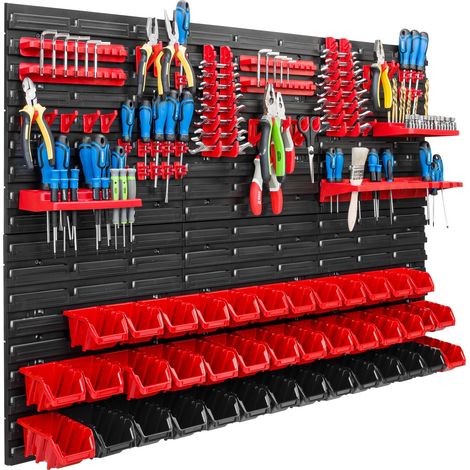 Pannello portautensili 117x78 cm, scaffale per officina/garage (1/5)