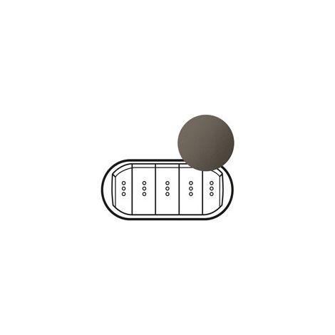 Enjoliveur Céliane pour interrupteur, va-et-vient ou poussoir 5 commandes avec voyant finition graphite (067906) (1/2)
