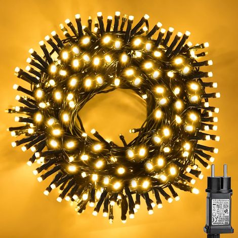 30M 300LED Guirlande Lumineuse Sapin de Noel, IP44 Étanche, 8 Modes Guirlande Lumineuse Exterieure et Intérieur, Jardin Lumineuse pour Noel, Magasins, Saint-Valentin, Anniversaires