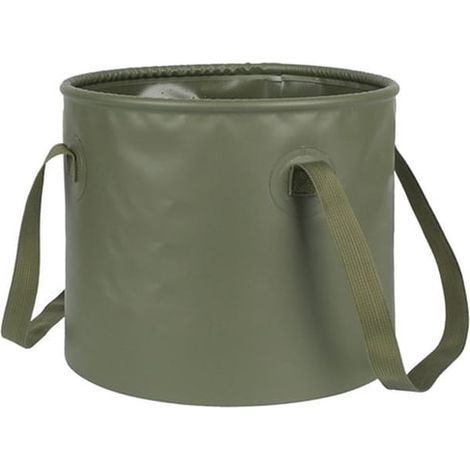 Cubo plegable, contenedor portátil para almacenar agua, ideal para acampar, hacer senderismo, pescar y viajar, con gran capacidad de 10 litros. (1/4)