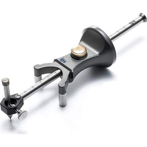 Outil à tracer en bois, jauge de marquage de roue, outil de travail du bois, outil à tracer à double usage, outil multifonction en alliage d'aluminium (1/4)