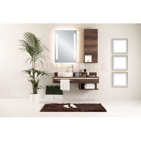 SENNA SPECCHIO DA PARETE ILLUMINATO LED 18W 2.400 lm 3.000 K 4.000K 50X70CM