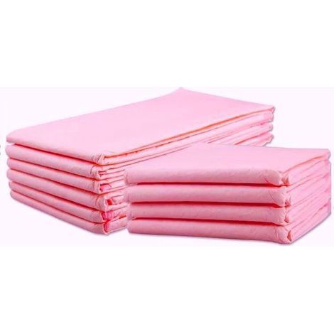 Coussinets d'apprentissage de la propreté économiques roses (33 cm x 45 cm) pour chiots, anti-pipi, super absorbants et à séchage rapide, 100 unités (1/5)