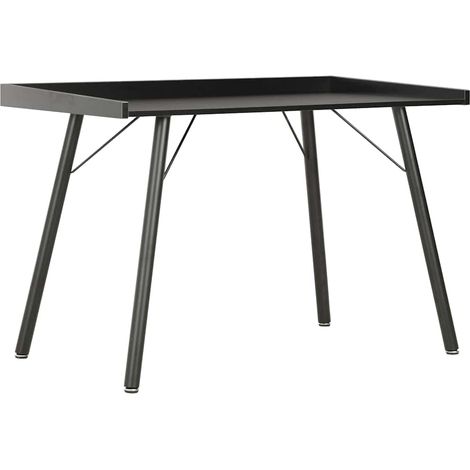 vidaXL Bureau Noir 90x50x79 cm (1/5)