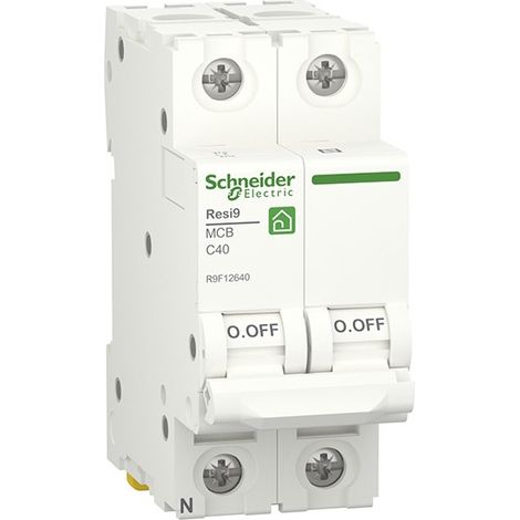 Schneider Electric – Disjoncteur unipolaire 40A courbe C 230V 6000A – Montage rail DIN – Protection efficace pour installations électriques (1/4)