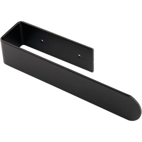 Porte Serviette Salle De Bain Noir, Adhesif Accroche Support Porte Torchon Mural sans Percage, Porte Serviette de Salle de Bain Mural en Acier Inoxydable pour Cuisine et Toilette (1/5)