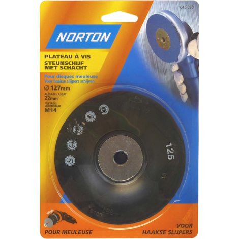 Plato lijador Ø 125 mm para amoladora NORTON