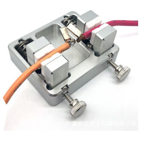 BUNTHAUS Support de soudage robuste en aluminium Pince de serrage réglable pour fil, soudage, assemblage de circuits imprimés, bijouterie, réparation de montres et électronique
