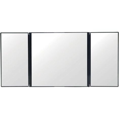Miroir de vanité de Voiture Miroir Universel Pare-Soleil Conception à Trois Volets Miroir de vanité Pliant Miroir de Maquillage cosmétique Fournitures automatiques