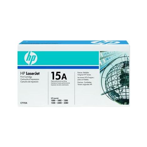 HP Cartridge No 15A HP15A HP 15A Black Schwarz (C7115A) (1/2)