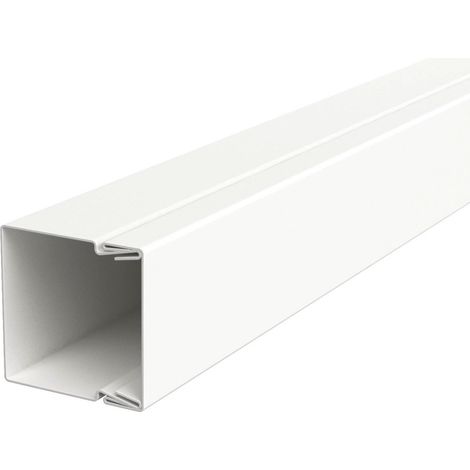 OBO Bettermann Canal de conducción de cables con perforación en el fondo 30x30x2000 acero cincado por banda / recubierto de plástico blanco..., 6248489