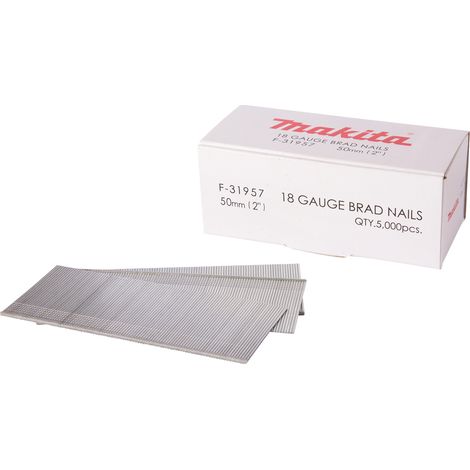 SPILLI MAKITA 18GA D.1,2 X 50mm, 5000 PEZZI  - F-31957