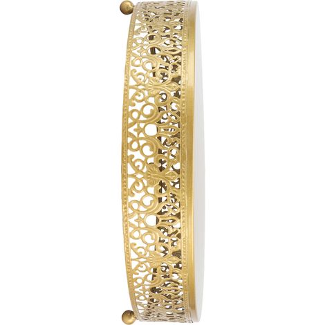 Présentoir à gâteaux rond en métal, idéal pour les fêtes, mariages et anniversaires (taille M). (1/5)