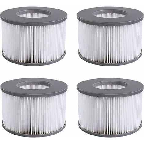 Lot de 4 Cartouches filtrantes de Rechange, pour Les mspa Whirlpool, Les Spa Chauds et Autres piscines gonflables, Convient aux modèles de Filtre à partir de 2020 H262 (1/4)