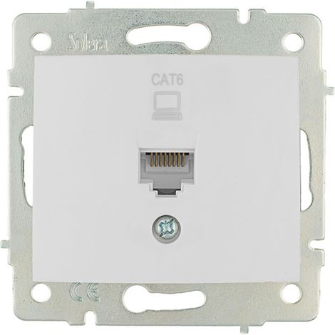 RJ45 Cat6 Datenbuchse, 83x81mm  E3/42967 Platte