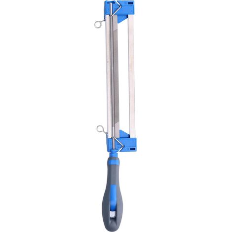 Affûteur de tronçonneuse 2 en 1, affûteur de fichiers Facile 5/32" 11/64" Limes Rondes pour chaîne de tronçonneuse à Profil Bas 3/8" (1/5)
