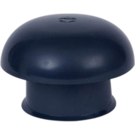 Nicoll – Chapeau de ventilation Ø100 ardoise avec moustiquaire – Ventilation des chutes en sortie de toit – PVC anti-UV