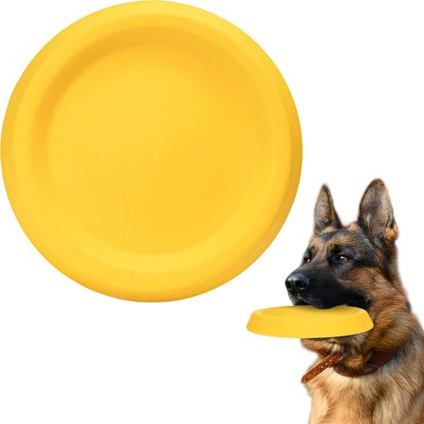 Frisbee pour chiens - Disque de lancer robuste pour des jeux nomades - Résistant aux mâchouillages puissants - Jouet flottant pour l'entraînement des chiens de taille moyenne et grande. (1/5)