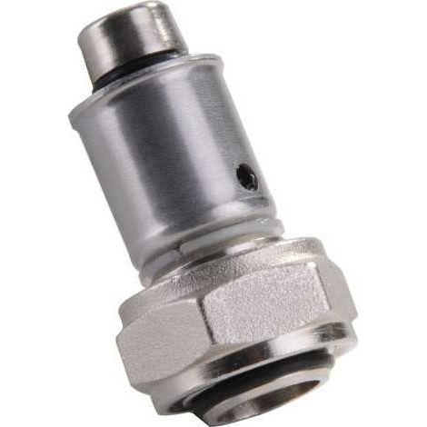 Conector recto para tubos multicapas de 16 mm, rosca F1/2"
