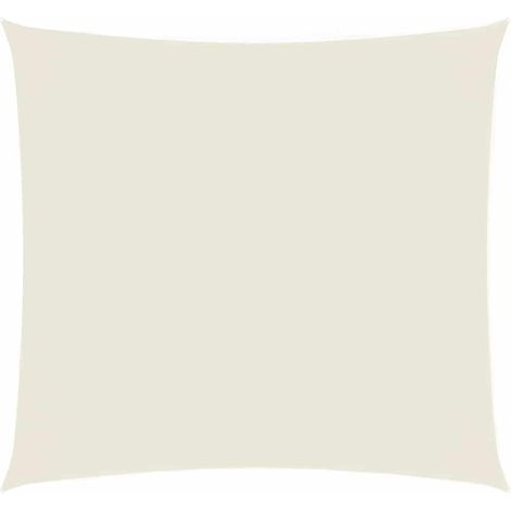 vidaXL Vela Parasole in Tela Oxford Quadrata 2,5x2,5 m Crema