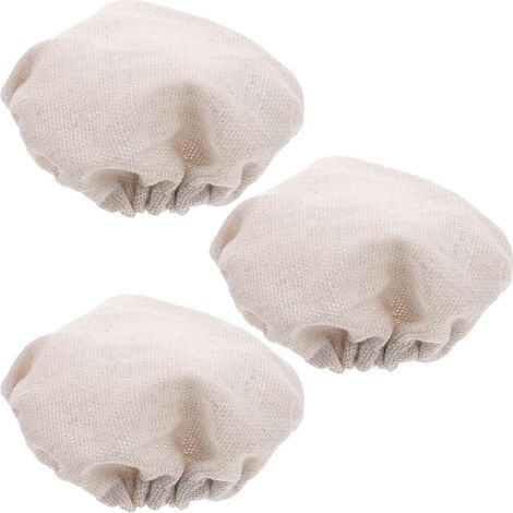 Lot de 3 couvercles en tissu pour bocaux de conservation en verre, pour la fermentation du levain, et respirants (1/5)
