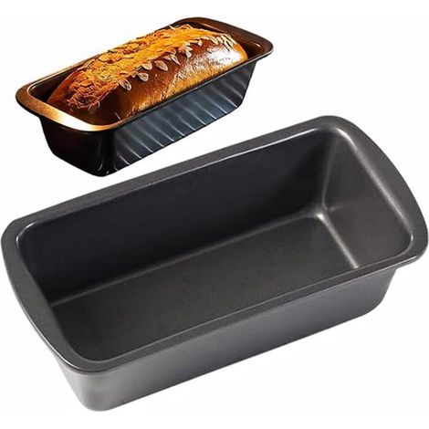 Mini moule à pain - revêtement antiadhésif pour un démoulage facile - moule à pain aux bananes - 21219,50 cm - convient aux amateurs de pâtisserie pour une utilisation au four ou à la friteuse à air. (1/5)