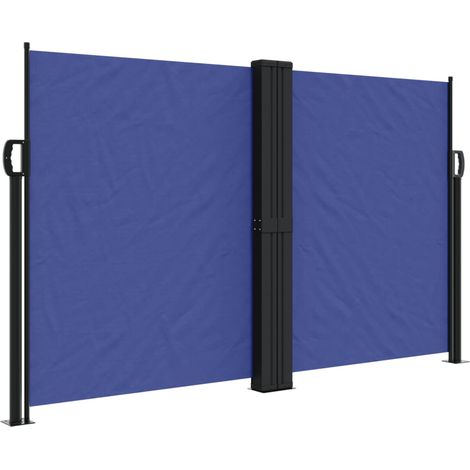 Maison Exclusive - Seitenmarkise Ausziehbar Blau 140x1000 cm
