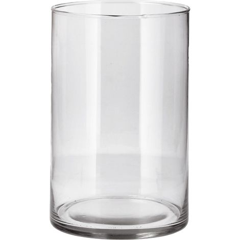 Regalo Italiano Vaso in Vetro Lyon D 19 Cm H 30 Cm – Vaso Decorativo Moderno per Fiori e Arredo Casa