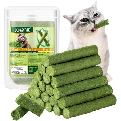 120g Catnip Teething Stick Hairball Chew Sticks for Cats Catnip Toy Sticks Indoor Kitten Chew Stick (120g) (1/5)