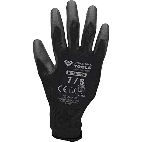 Guanti da lavoro brilliant modello 4042146856208 nero taglia medium (1/3)