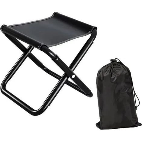 Tabouret Pliant Portable Tabouret Pliant Camping Mini Outdoor Tabouret Pliable avec Sac De Rangement pour Métro La Pêche Beach Garden Tabouret Pliant pour Un Rangement Facile Tabouret Pliant (M) (1/5)