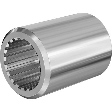 Wiltec – Manchon arbre transmission cannelé Type E 80 mm 1¾" 20 dents 20 rainures – Compatible équipements agricoles – Transmission efficace