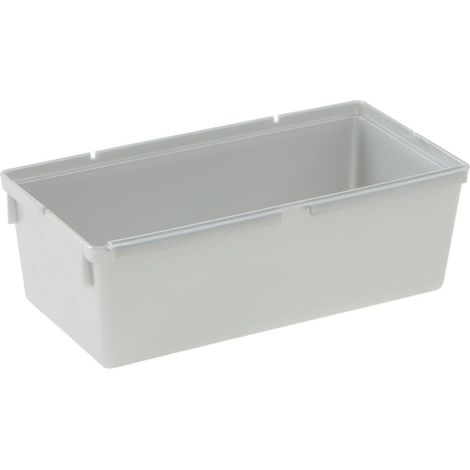 keeeper Organizer per cassetti, Ampliabile a piacere, Plastica resistente (PP), 15 x 8 x 5 cm, Pepe, Argento (1/4)