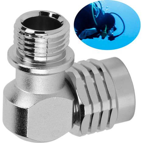 Adaptateur de Plongée Rotatif 360° Résistant à la Corrosion Haute Dureté pour Régulateur Secondaire SA-03