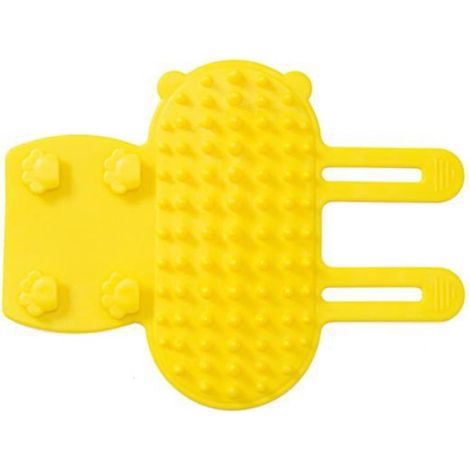 Griffoir pour chat, peigne de massage, pour animaux de compagnie, grattoir d'angle, brosse à cheveux - Vert