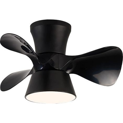 Ventilateur Plafonnier Chambre Enfant, 6 Vitesses, Éclairage Dimmable et Minuterie-Noir (1/5)