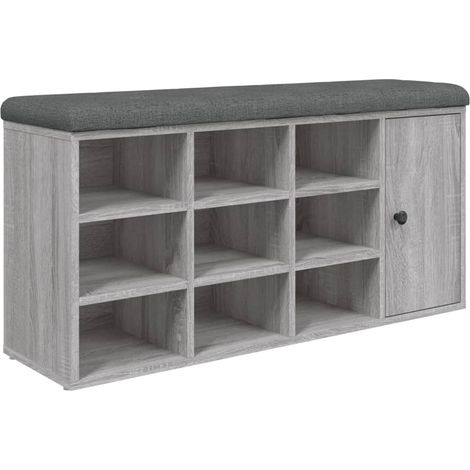 Maison Exclusive - Panca Porta Scarpe Grigio Sonoma 102x32x50 cm Legno Multistrato