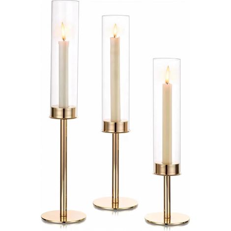 Centrotavola in metallo in stile europeo per matrimoni, feste di compleanno, anniversari, decorazioni per la tavola e arredamento vintage (oro) (1/5)