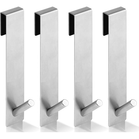 4 Pcs Crochet Paroi Douche acier Inoxydable, 13.5cm Sans Perçage (1/5)