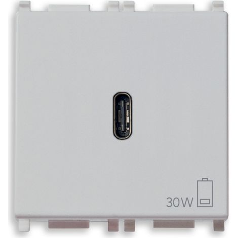 VIMAR - 14298.SL Alimentatore USB C 30W PD Silver
