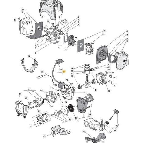 BOBINA ELECTRÓNICA KE04032BB - RECAMBIO ORIGINAL STIGA - 123044012/0
