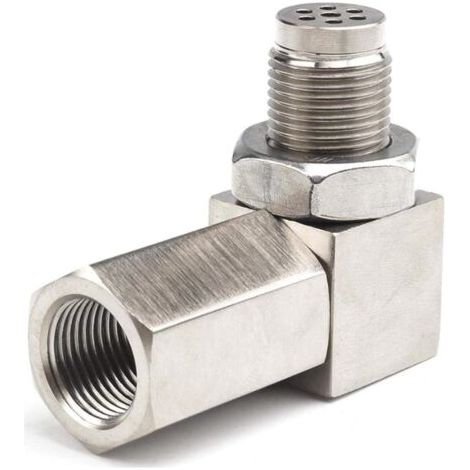 BUNTHAUS D'Oxygène Pour Extender, 90° Convertisseur de Capteur D'Oxygène Pour Voitures Moteur Les Systèmes D'Echappement M18 x1.5