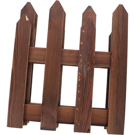 Clôture de Jardin Bois Anti-corrosive Flexible Bordure Pelouse Décorative pour Extérieur Protection Jardin Compacte et Facile à Installer Clôture DIY pour Jardinet et Massifs (1/5)