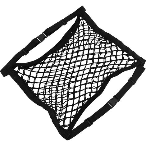 Organisateur de Siège Passager Voiture Filet Élastique Double Couche (1/5)