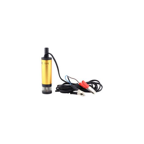 Pompe submersible en acier inoxydable pour outil de ravitaillement en eau, diesel, kérosène (DC 12 V doré)