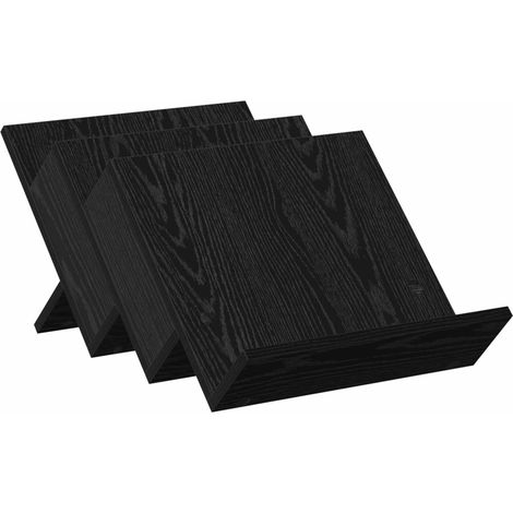 Maison Exclusive - Scaffale per riviste Rovere Nero 53 x 40 x 28,5 cm