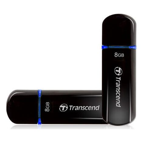 Transcend JetFlash 600 - Unidad flash USB - 8GB - USB2.0 - azul (1/2)